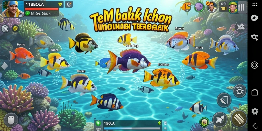 Screenshot 11BOLA menampilkan aksi menembak ikan yang seru.