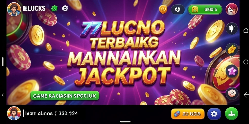 Tampilan gameplay menarik dari 77LUCKS dengan suasana kasino nyata.
