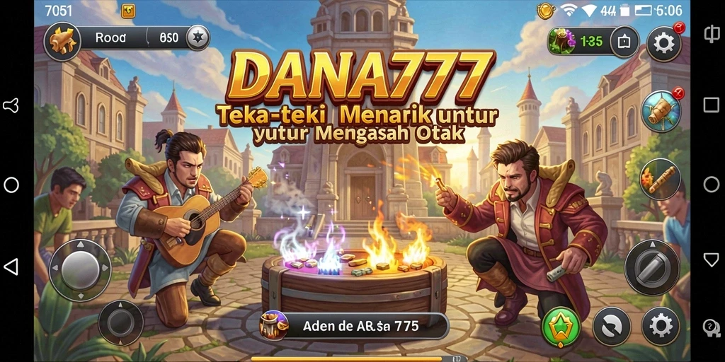 Tangkapan layar gameplay DANA777 yang menggambarkan teka-teki menarik.
