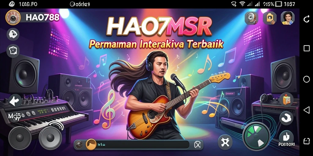 Tampilan gameplay HAO788 dengan interaksi musik yang seru.