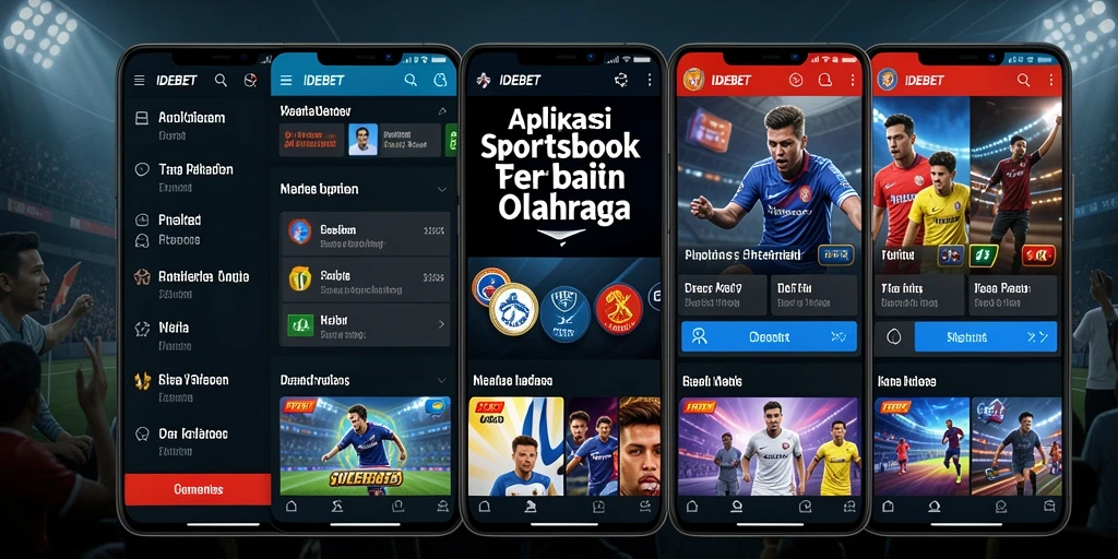 Screenshot IDEBET menampilkan antarmuka taruhan olahraga yang menarik.