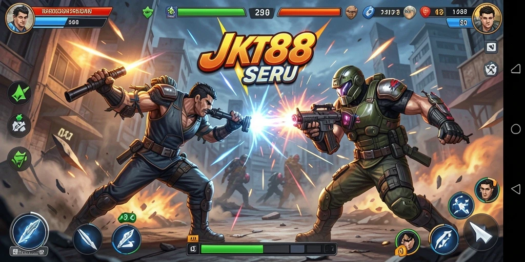 Tampilan gameplay JKT88 yang intens dan menegangkan.