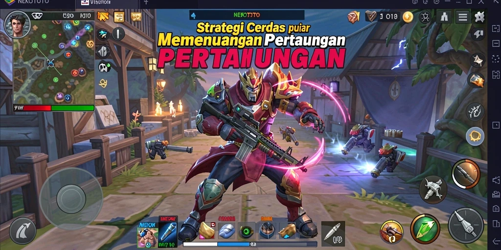 Tampilan gameplay NEKOTOTO dengan strategi taktis yang mendalam.