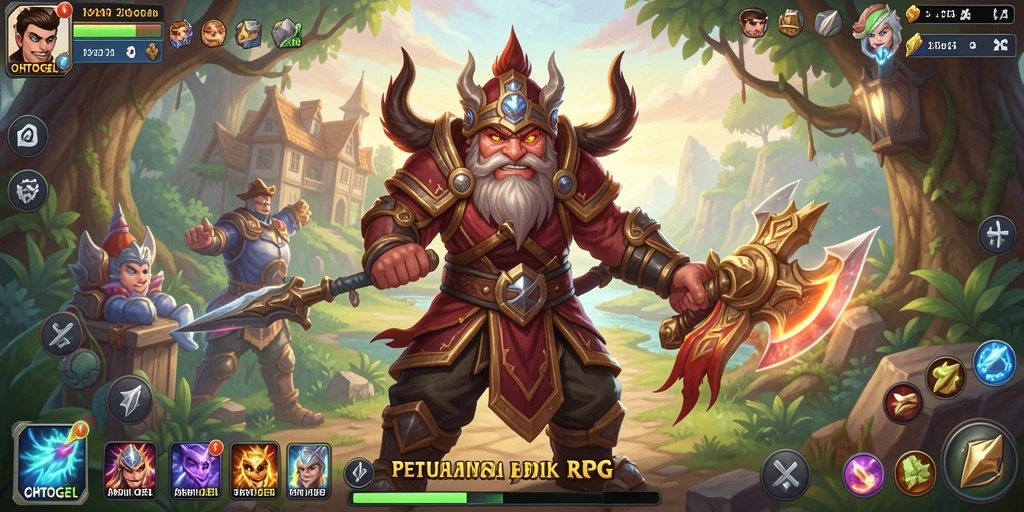 Tampilan menakjubkan dari gameplay RPG OHTOGEL yang penuh petualangan.