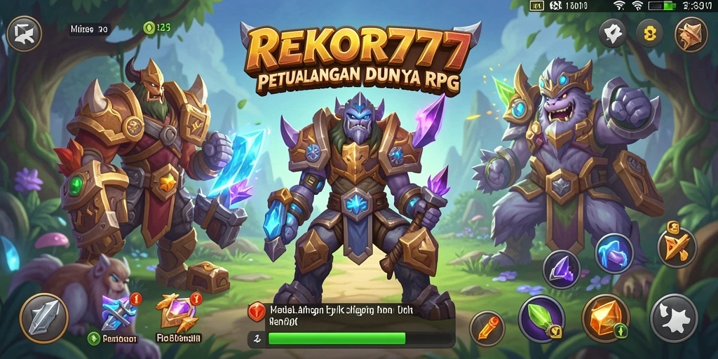 Tampilan gameplay REKOR777 yang penuh aksi dan strategi dalam dunia RPG.