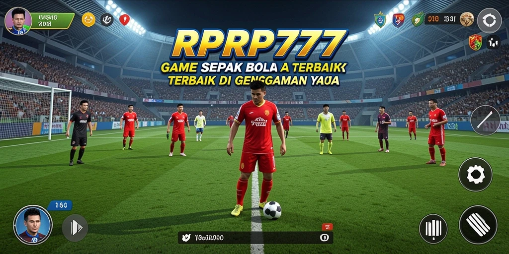 Gameplay seru RPRP777 dengan aksi sepak bola yang mendebarkan.