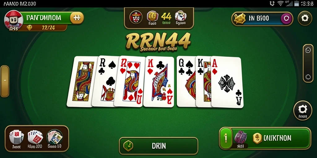 Screenshot gameplay RR44 yang menampilkan serunya bermain Domino.