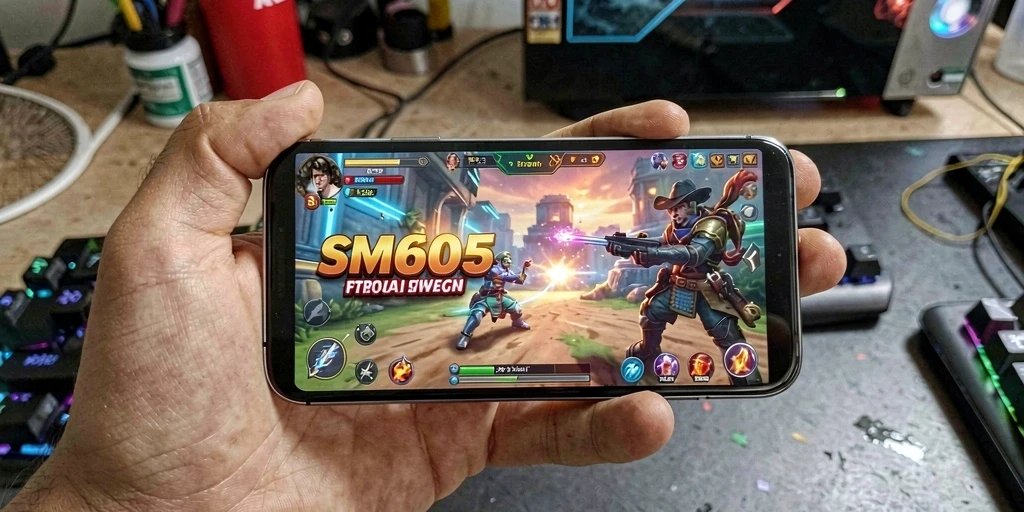 Tampilan gameplay menarik dari SM605 yang penuh strategi.