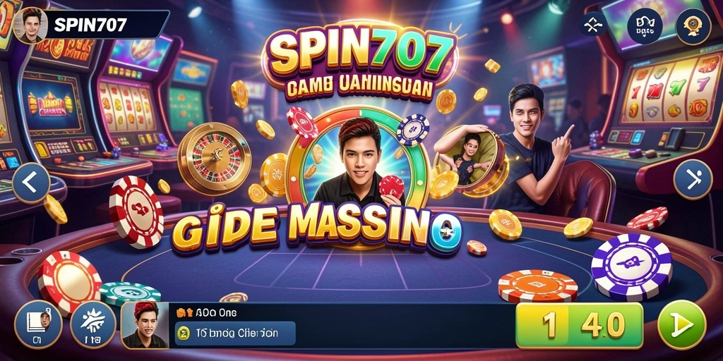 Screenshot SPIN707 menampilkan gameplay kasino yang mendebarkan.