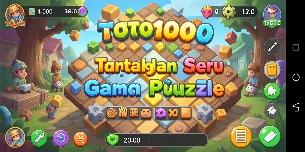 Tampilan gameplay menarik TOTO1000 dengan variasi teka-teki.