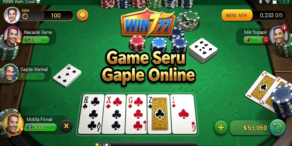 Gameplay WIN777 yang mengasyikkan dan interaktif dalam permainan Gaple.