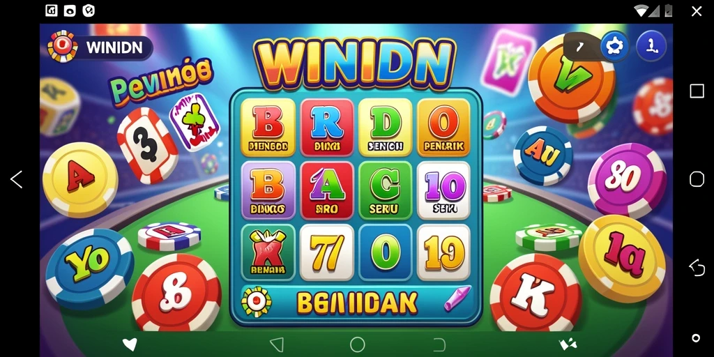 Screenshot gameplay seru dari aplikasi Bingo WINIDN.